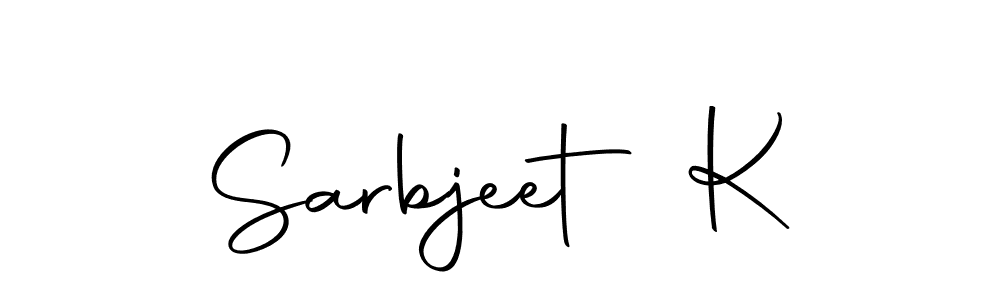 if you are searching for the best signature style for your name Sarbjeet K. so please give up your signature search. here we have designed multiple signature styles  using Autography-DOLnW. Sarbjeet K signature style 10 images and pictures png