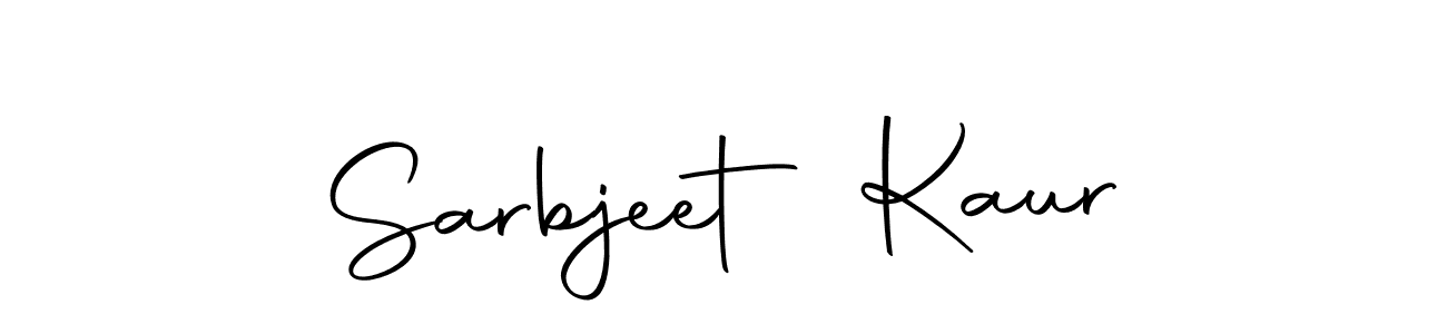 Create a beautiful signature design for name Sarbjeet Kaur. With this signature (Autography-DOLnW) fonts, you can make a handwritten signature for free. Sarbjeet Kaur signature style 10 images and pictures png