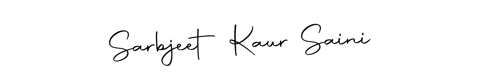 Make a beautiful signature design for name Sarbjeet Kaur Saini. Use this online signature maker to create a handwritten signature for free. Sarbjeet Kaur Saini signature style 10 images and pictures png