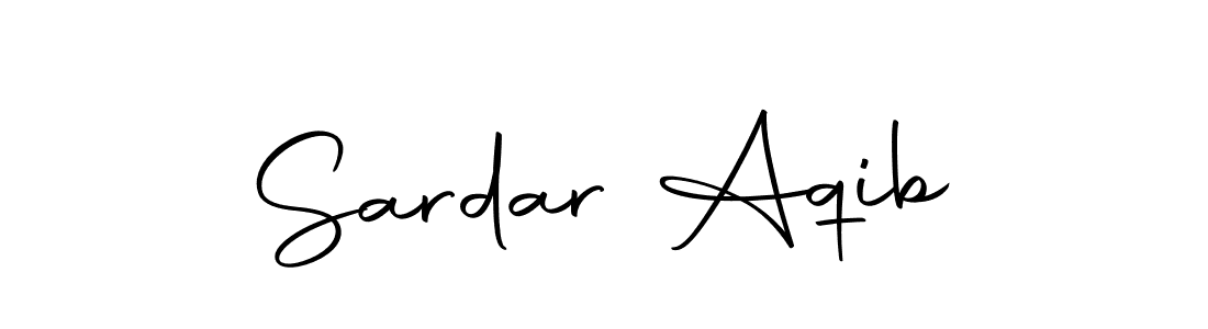 Design your own signature with our free online signature maker. With this signature software, you can create a handwritten (Autography-DOLnW) signature for name Sardar Aqib. Sardar Aqib signature style 10 images and pictures png