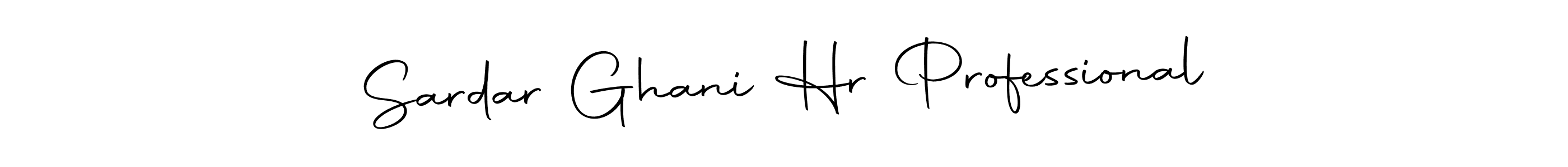 The best way (Autography-DOLnW) to make a short signature is to pick only two or three words in your name. The name Sardar Ghani Hr Professional include a total of six letters. For converting this name. Sardar Ghani Hr Professional signature style 10 images and pictures png