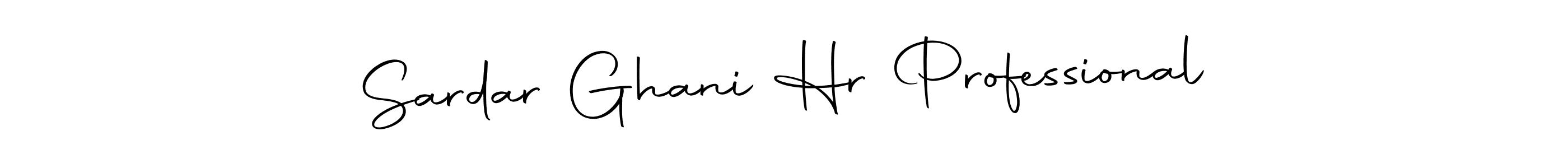 Make a beautiful signature design for name Sardar Ghani Hr Professional. Use this online signature maker to create a handwritten signature for free. Sardar Ghani Hr Professional signature style 10 images and pictures png