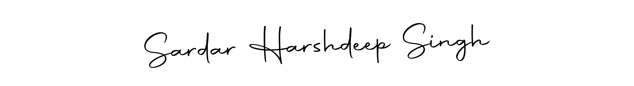 Make a beautiful signature design for name Sardar Harshdeep Singh. Use this online signature maker to create a handwritten signature for free. Sardar Harshdeep Singh signature style 10 images and pictures png