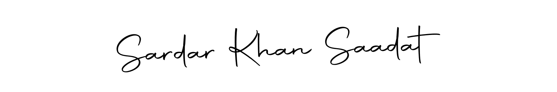 You should practise on your own different ways (Autography-DOLnW) to write your name (Sardar Khan Saadat) in signature. don't let someone else do it for you. Sardar Khan Saadat signature style 10 images and pictures png