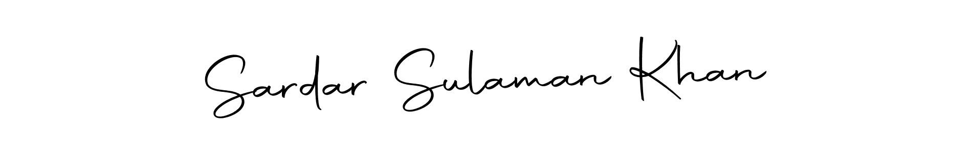 Design your own signature with our free online signature maker. With this signature software, you can create a handwritten (Autography-DOLnW) signature for name Sardar Sulaman Khan. Sardar Sulaman Khan signature style 10 images and pictures png