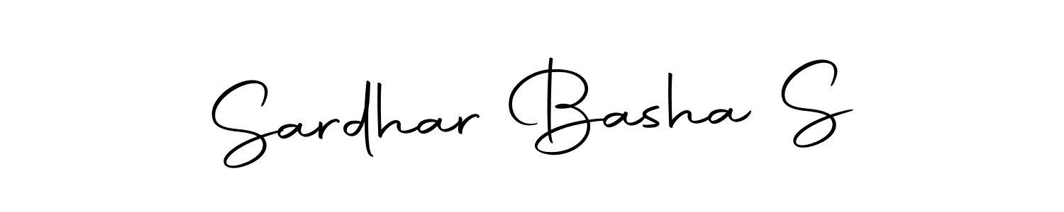 Use a signature maker to create a handwritten signature online. With this signature software, you can design (Autography-DOLnW) your own signature for name Sardhar Basha S. Sardhar Basha S signature style 10 images and pictures png