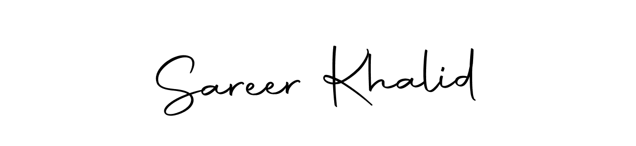 Use a signature maker to create a handwritten signature online. With this signature software, you can design (Autography-DOLnW) your own signature for name Sareer Khalid. Sareer Khalid signature style 10 images and pictures png