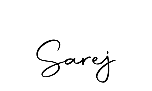 The best way (Autography-DOLnW) to make a short signature is to pick only two or three words in your name. The name Sarej include a total of six letters. For converting this name. Sarej signature style 10 images and pictures png