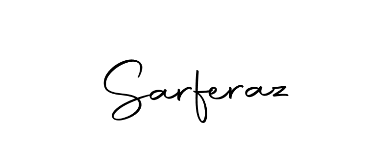 Make a beautiful signature design for name Sarferaz. With this signature (Autography-DOLnW) style, you can create a handwritten signature for free. Sarferaz signature style 10 images and pictures png