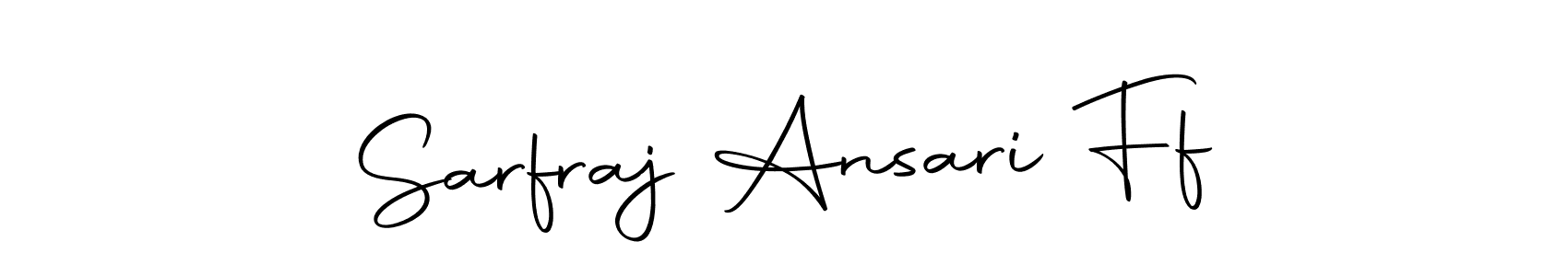 Create a beautiful signature design for name Sarfraj Ansari Ff. With this signature (Autography-DOLnW) fonts, you can make a handwritten signature for free. Sarfraj Ansari Ff signature style 10 images and pictures png