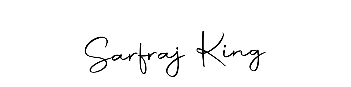 Design your own signature with our free online signature maker. With this signature software, you can create a handwritten (Autography-DOLnW) signature for name Sarfraj King. Sarfraj King signature style 10 images and pictures png