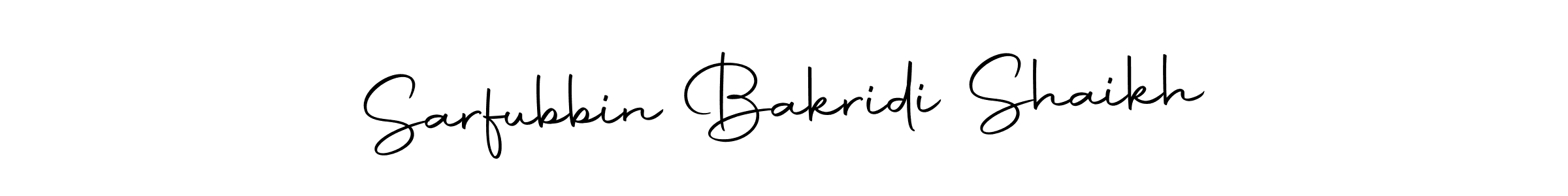 Design your own signature with our free online signature maker. With this signature software, you can create a handwritten (Autography-DOLnW) signature for name Sarfubbin Bakridi Shaikh. Sarfubbin Bakridi Shaikh signature style 10 images and pictures png