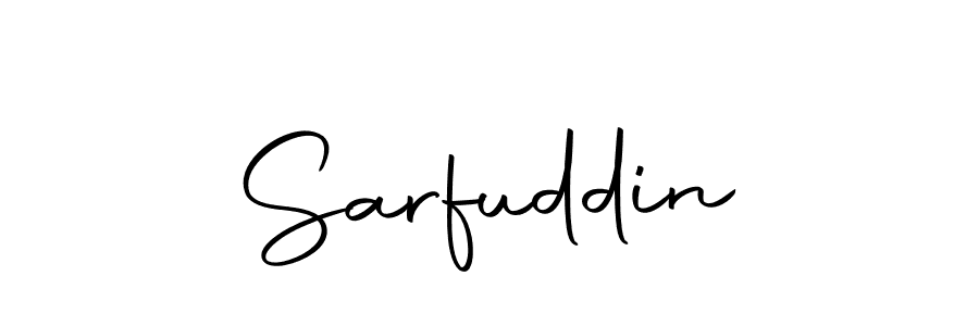 How to make Sarfuddin name signature. Use Autography-DOLnW style for creating short signs online. This is the latest handwritten sign. Sarfuddin signature style 10 images and pictures png