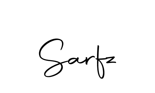 Sarfz stylish signature style. Best Handwritten Sign (Autography-DOLnW) for my name. Handwritten Signature Collection Ideas for my name Sarfz. Sarfz signature style 10 images and pictures png