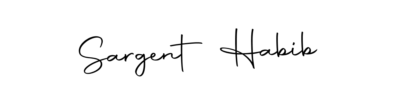 Once you've used our free online signature maker to create your best signature Autography-DOLnW style, it's time to enjoy all of the benefits that Sargent Habib name signing documents. Sargent Habib signature style 10 images and pictures png