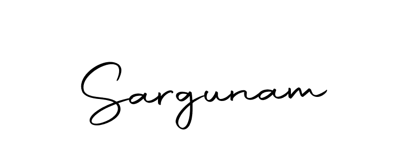 Design your own signature with our free online signature maker. With this signature software, you can create a handwritten (Autography-DOLnW) signature for name Sargunam. Sargunam signature style 10 images and pictures png