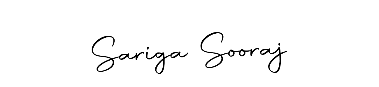 Also we have Sariga Sooraj name is the best signature style. Create professional handwritten signature collection using Autography-DOLnW autograph style. Sariga Sooraj signature style 10 images and pictures png