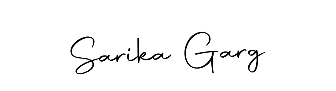 How to make Sarika Garg name signature. Use Autography-DOLnW style for creating short signs online. This is the latest handwritten sign. Sarika Garg signature style 10 images and pictures png