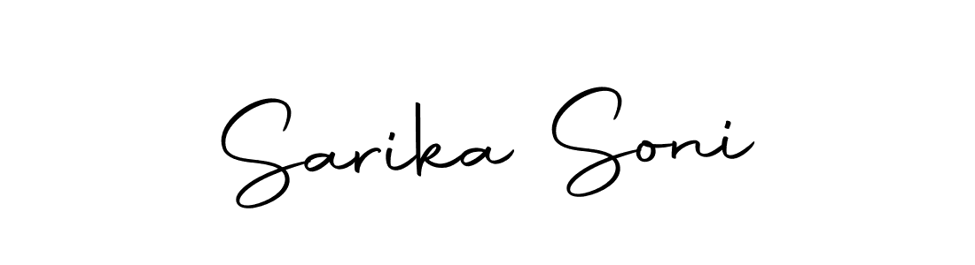 Make a short Sarika Soni signature style. Manage your documents anywhere anytime using Autography-DOLnW. Create and add eSignatures, submit forms, share and send files easily. Sarika Soni signature style 10 images and pictures png
