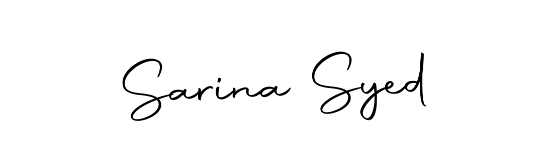 Make a short Sarina Syed signature style. Manage your documents anywhere anytime using Autography-DOLnW. Create and add eSignatures, submit forms, share and send files easily. Sarina Syed signature style 10 images and pictures png