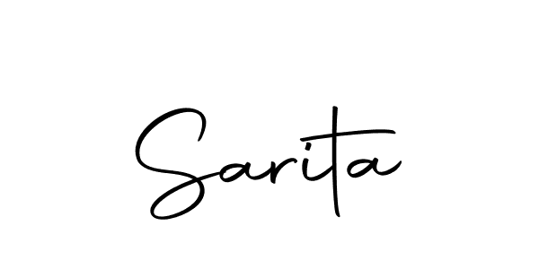 Make a beautiful signature design for name Sarita. With this signature (Autography-DOLnW) style, you can create a handwritten signature for free. Sarita signature style 10 images and pictures png