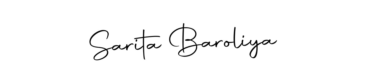Also we have Sarita Baroliya name is the best signature style. Create professional handwritten signature collection using Autography-DOLnW autograph style. Sarita Baroliya signature style 10 images and pictures png