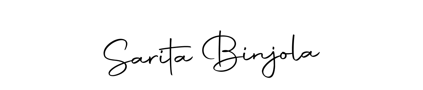 if you are searching for the best signature style for your name Sarita Binjola. so please give up your signature search. here we have designed multiple signature styles  using Autography-DOLnW. Sarita Binjola signature style 10 images and pictures png