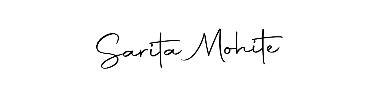 Design your own signature with our free online signature maker. With this signature software, you can create a handwritten (Autography-DOLnW) signature for name Sarita Mohite. Sarita Mohite signature style 10 images and pictures png