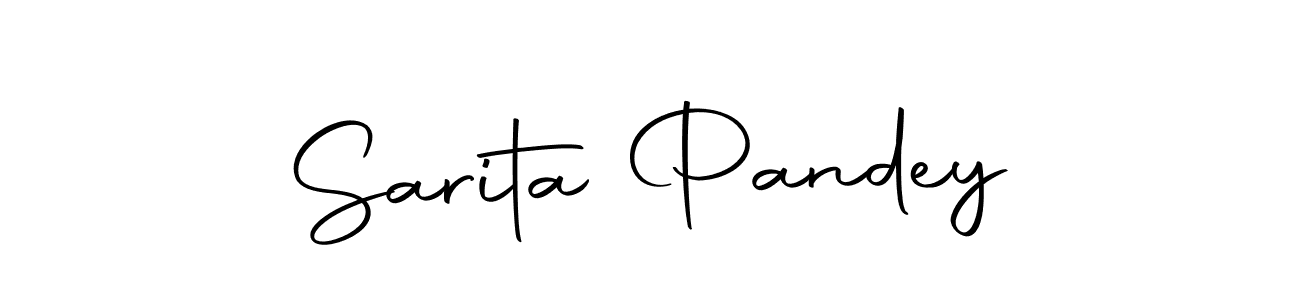 Make a short Sarita Pandey signature style. Manage your documents anywhere anytime using Autography-DOLnW. Create and add eSignatures, submit forms, share and send files easily. Sarita Pandey signature style 10 images and pictures png