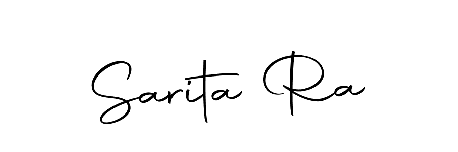 Create a beautiful signature design for name Sarita Ra. With this signature (Autography-DOLnW) fonts, you can make a handwritten signature for free. Sarita Ra signature style 10 images and pictures png