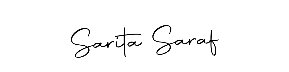Make a short Sarita Saraf signature style. Manage your documents anywhere anytime using Autography-DOLnW. Create and add eSignatures, submit forms, share and send files easily. Sarita Saraf signature style 10 images and pictures png