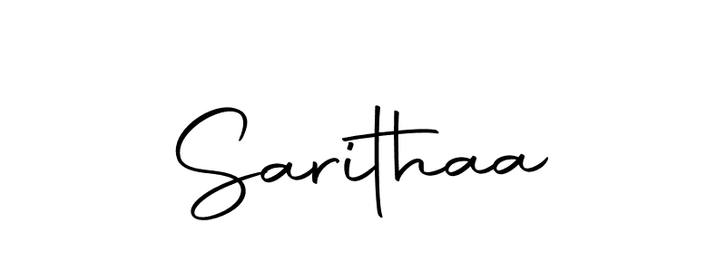 Also we have Sarithaa name is the best signature style. Create professional handwritten signature collection using Autography-DOLnW autograph style. Sarithaa signature style 10 images and pictures png