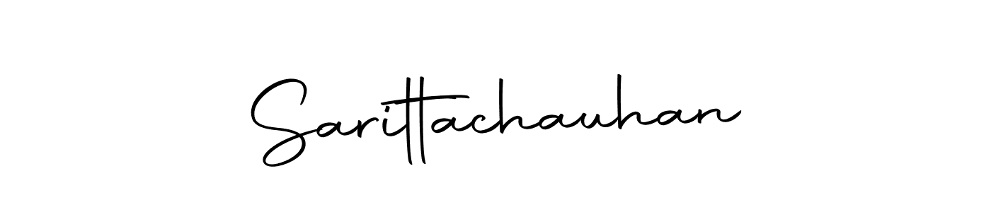 How to make Sarittachauhan signature? Autography-DOLnW is a professional autograph style. Create handwritten signature for Sarittachauhan name. Sarittachauhan signature style 10 images and pictures png