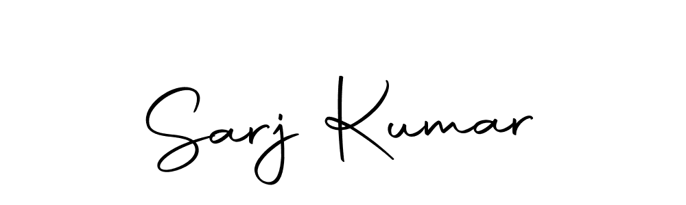 How to make Sarj Kumar name signature. Use Autography-DOLnW style for creating short signs online. This is the latest handwritten sign. Sarj Kumar signature style 10 images and pictures png