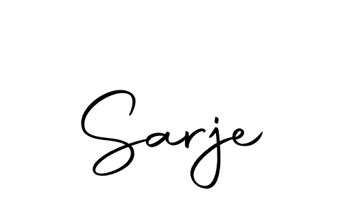 Sarje stylish signature style. Best Handwritten Sign (Autography-DOLnW) for my name. Handwritten Signature Collection Ideas for my name Sarje. Sarje signature style 10 images and pictures png