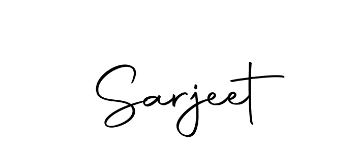 Use a signature maker to create a handwritten signature online. With this signature software, you can design (Autography-DOLnW) your own signature for name Sarjeet. Sarjeet signature style 10 images and pictures png