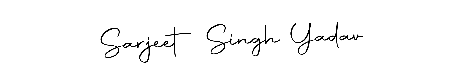 You should practise on your own different ways (Autography-DOLnW) to write your name (Sarjeet Singh Yadav) in signature. don't let someone else do it for you. Sarjeet Singh Yadav signature style 10 images and pictures png
