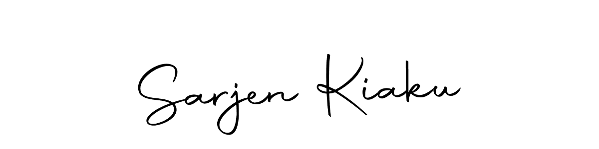 Design your own signature with our free online signature maker. With this signature software, you can create a handwritten (Autography-DOLnW) signature for name Sarjen Kiaku. Sarjen Kiaku signature style 10 images and pictures png