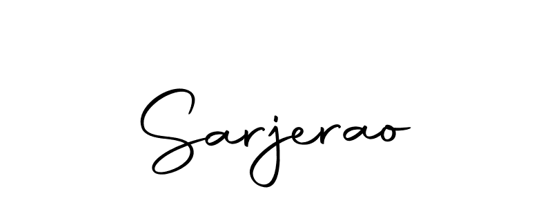 How to make Sarjerao name signature. Use Autography-DOLnW style for creating short signs online. This is the latest handwritten sign. Sarjerao signature style 10 images and pictures png