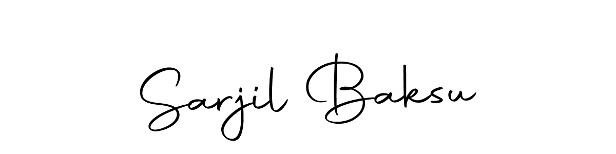 You should practise on your own different ways (Autography-DOLnW) to write your name (Sarjil Baksu) in signature. don't let someone else do it for you. Sarjil Baksu signature style 10 images and pictures png