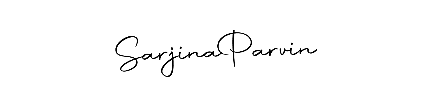You should practise on your own different ways (Autography-DOLnW) to write your name (Sarjina  Parvin) in signature. don't let someone else do it for you. Sarjina  Parvin signature style 10 images and pictures png