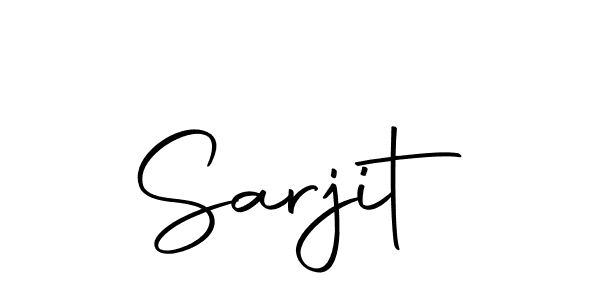 Design your own signature with our free online signature maker. With this signature software, you can create a handwritten (Autography-DOLnW) signature for name Sarjit. Sarjit signature style 10 images and pictures png