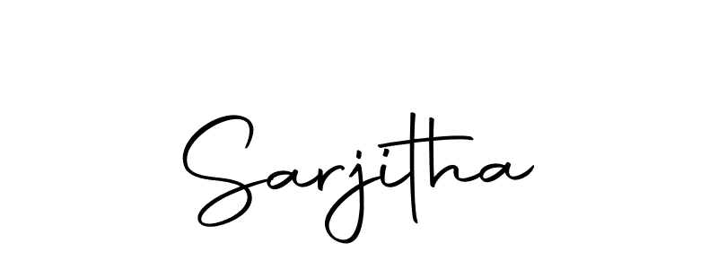 You can use this online signature creator to create a handwritten signature for the name Sarjitha. This is the best online autograph maker. Sarjitha signature style 10 images and pictures png