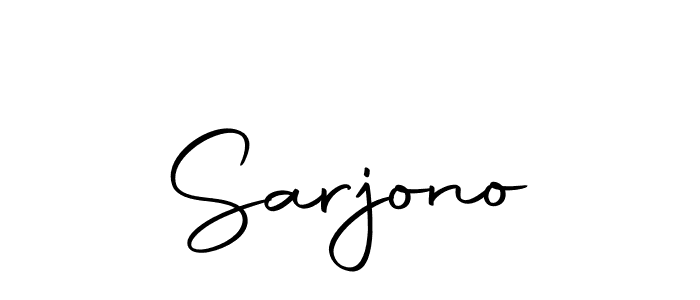 Make a beautiful signature design for name Sarjono. With this signature (Autography-DOLnW) style, you can create a handwritten signature for free. Sarjono signature style 10 images and pictures png