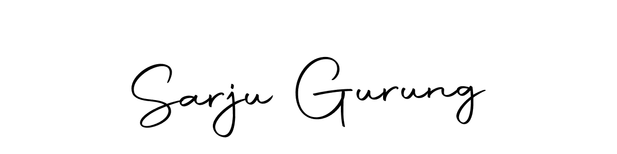 Make a short Sarju Gurung signature style. Manage your documents anywhere anytime using Autography-DOLnW. Create and add eSignatures, submit forms, share and send files easily. Sarju Gurung signature style 10 images and pictures png