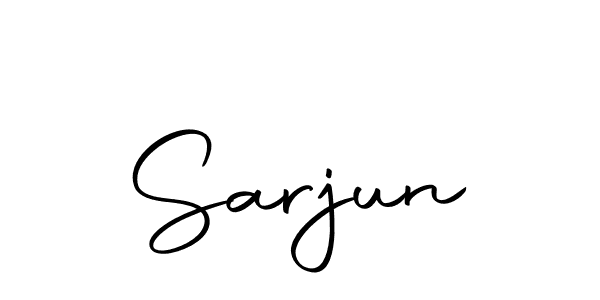 Make a beautiful signature design for name Sarjun. With this signature (Autography-DOLnW) style, you can create a handwritten signature for free. Sarjun signature style 10 images and pictures png