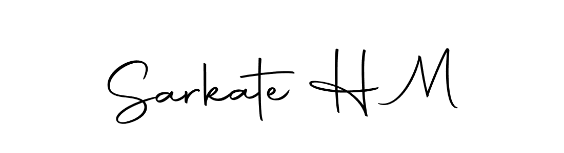 Use a signature maker to create a handwritten signature online. With this signature software, you can design (Autography-DOLnW) your own signature for name Sarkate H M. Sarkate H M signature style 10 images and pictures png