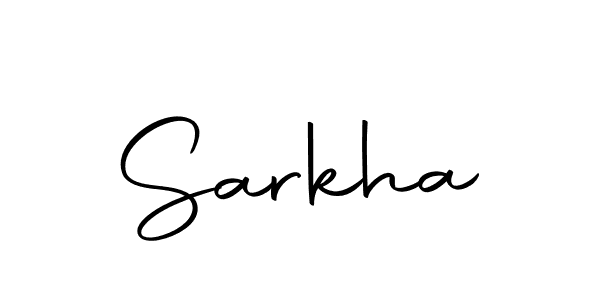 Design your own signature with our free online signature maker. With this signature software, you can create a handwritten (Autography-DOLnW) signature for name Sarkha. Sarkha signature style 10 images and pictures png