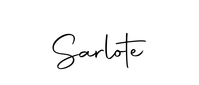 Create a beautiful signature design for name Sarlote. With this signature (Autography-DOLnW) fonts, you can make a handwritten signature for free. Sarlote signature style 10 images and pictures png