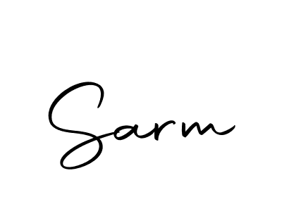 Use a signature maker to create a handwritten signature online. With this signature software, you can design (Autography-DOLnW) your own signature for name Sarm. Sarm signature style 10 images and pictures png
